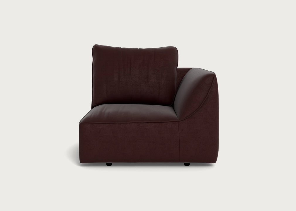 Morven Right Hand Facing Single Unit Smart Luxe Velvet Acorn