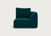 Morven Right Hand Facing Single Unit Smart Luxe Velvet Ocean Green