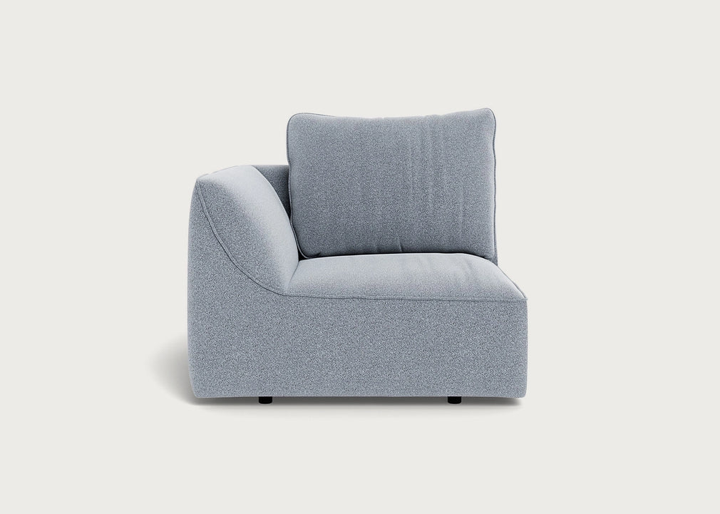 Morven Left Hand Facing Single Unit Boucle Steel