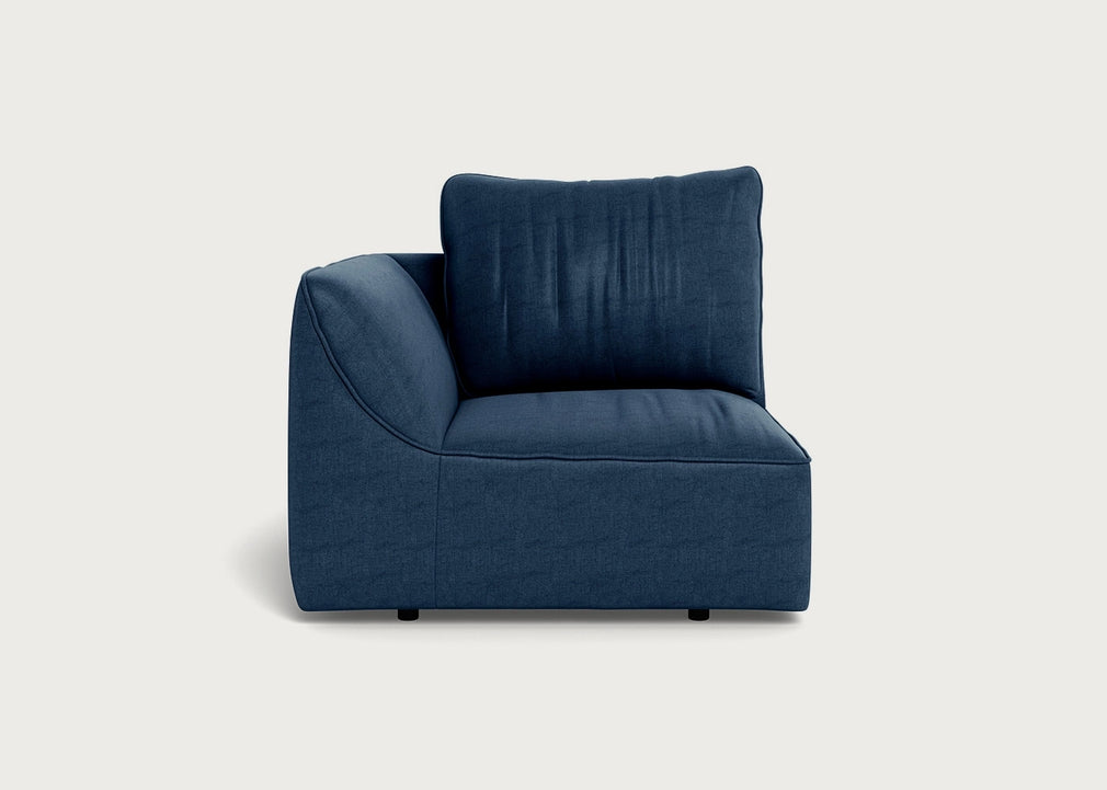 Morven Left Hand Facing Single Unit Capelo Linen-Cotton Inkspot