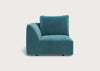 Morven Left Hand Facing Single Unit Smart Luxe Velvet Airforce Blue