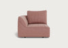 Morven Left Hand Facing Single Unit Smart Luxe Velvet Dusky Pink