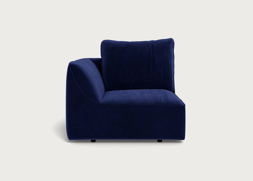 Morven Left Hand Facing Single Unit Smart Luxe Velvet Midnight