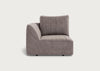 Morven Left Hand Facing Single Unit Smart Luxe Velvet Mushroom