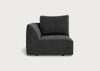 Morven Left Hand Facing Single Unit Smart Luxe Velvet Nickel