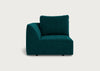 Morven Left Hand Facing Single Unit Smart Luxe Velvet Ocean Green