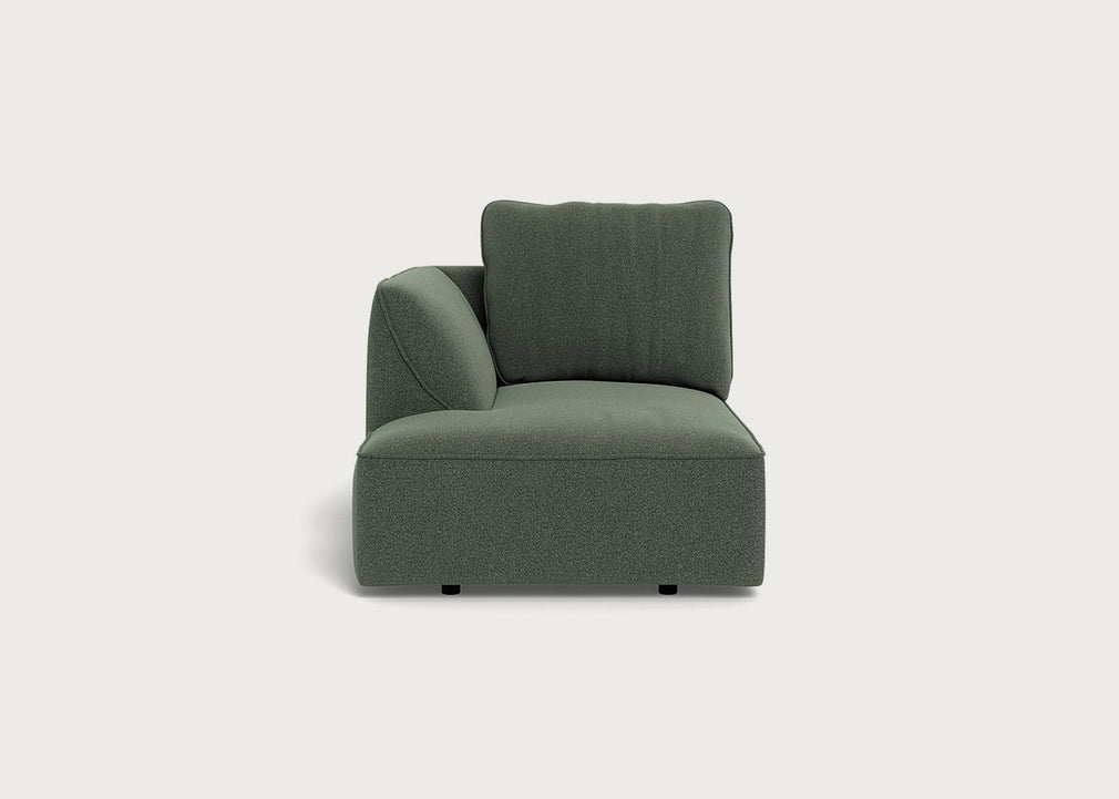 Morven Left Hand Facing Chaise Unit Boucle Fern