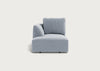 Morven Left Hand Facing Chaise Unit Boucle Steel