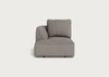 Morven Left Hand Facing Chaise Unit Broad Weave Pebble