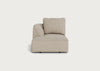 Morven Left Hand Facing Chaise Unit Broad Weave Putty