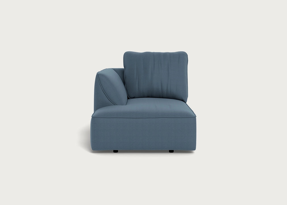 Morven Left Hand Facing Chaise Unit Capelo Linen-Cotton Mineral