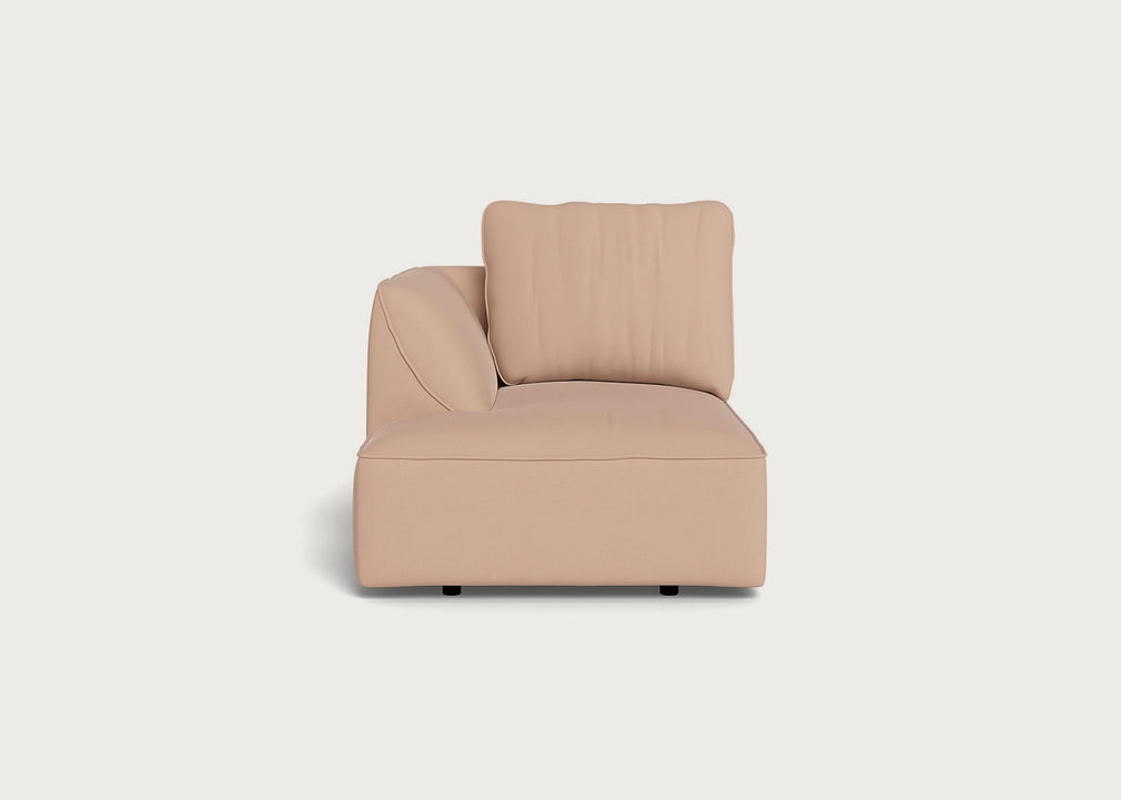 Morven Left Hand Facing Chaise Unit Capelo Linen-Cotton Rosedale