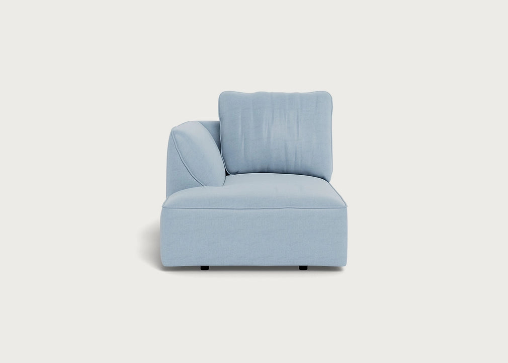 Morven Left Hand Facing Chaise Unit Capelo Linen-Cotton Sea Shanty