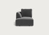 Morven Left Hand Facing Chaise Unit Melton Wool Granite