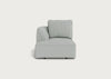 Morven Left Hand Facing Chaise Unit Melton Wool Limestone