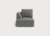Morven Left Hand Facing Chaise Unit Melton Wool Shale