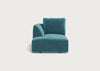 Morven Left Hand Facing Chaise Unit Smart Luxe Velvet Airforce Blue