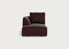 Morven Left Hand Facing Chaise Unit Smart Luxe Velvet Acorn