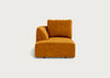 Morven Left Hand Facing Chaise Unit Smart Luxe Velvet Cognac