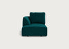 Morven Left Hand Facing Chaise Unit Smart Luxe Velvet Ocean Green