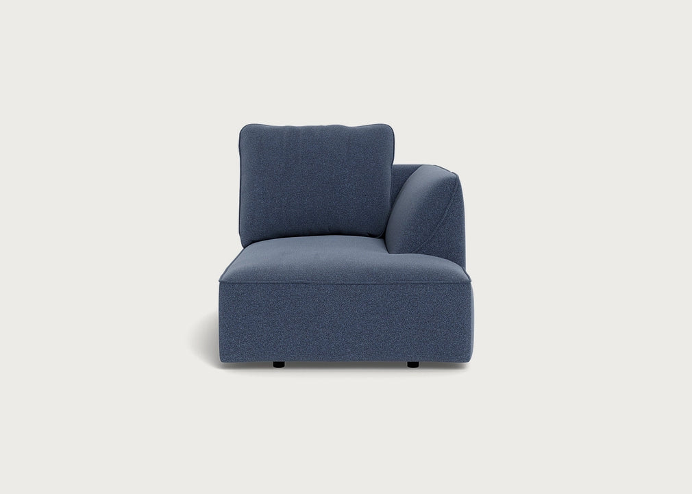 Morven Right Hand Facing Chaise Unit Boucle Indigo