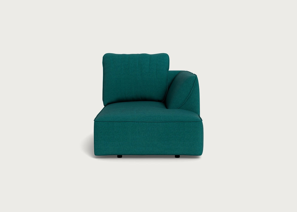 Morven Right Hand Facing Chaise Unit Brushed Cotton Pine