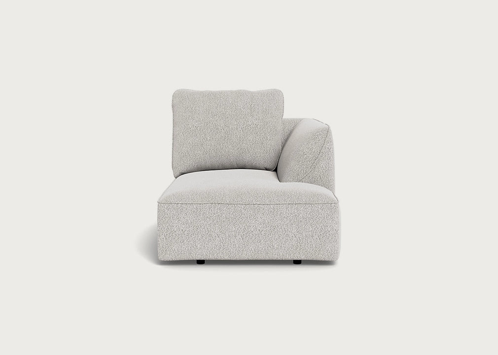 Morven Right Hand Facing Chaise Unit Chunky Boucle Ecru