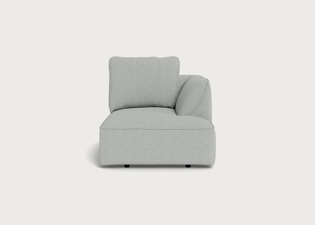 Morven Right Hand Facing Chaise Unit Melton Wool Limestone