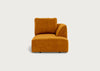 Morven Right Hand Facing Chaise Unit Smart Luxe Velvet Cognac