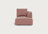 Morven Right Hand Facing Chaise Unit Smart Luxe Velvet Dusky Pink