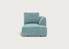 Morven Right Hand Facing Chaise Unit Smart Luxe Velvet Mineral Blue