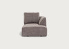 Morven Right Hand Facing Chaise Unit Smart Luxe Velvet Mushroom