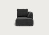 Morven Right Hand Facing Chaise Unit Smart Luxe Velvet Nickel