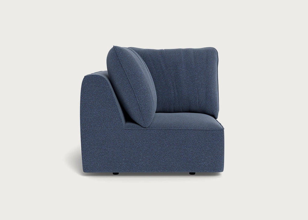 Morven Corner Unit Boucle Indigo