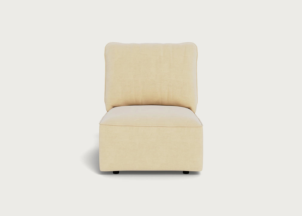 Morven Single Unit Smart Luxe Velvet Biscuit