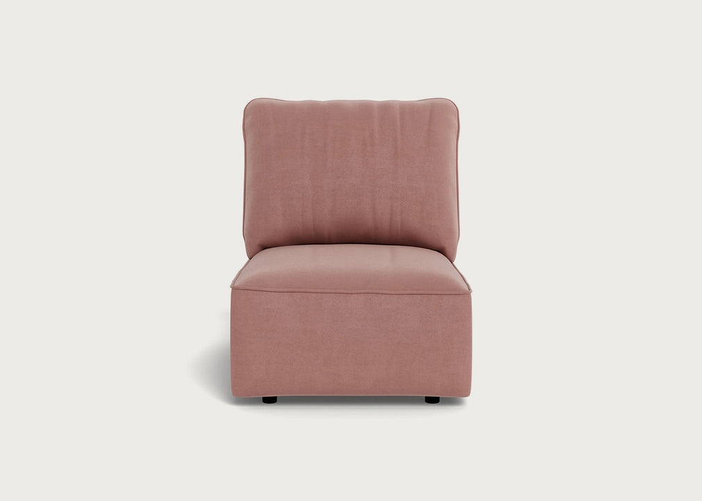 Morven Single Unit Smart Luxe Velvet Dusky Pink