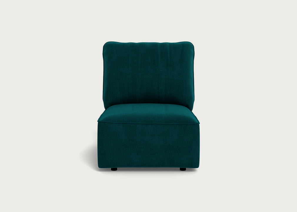 Morven Single Unit Smart Luxe Velvet Ocean Green