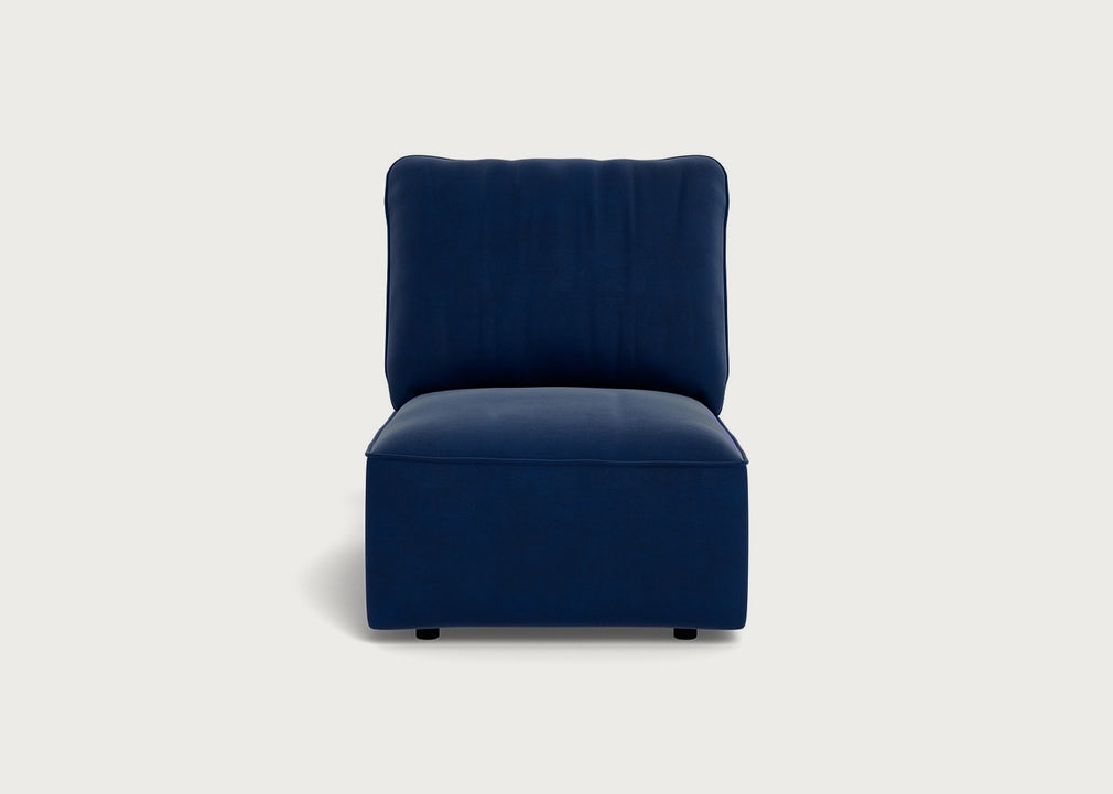Morven Single Unit Cotton Velvet Midnight