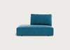 Morven Left Hand Facing Open End Unit Smart Velvet Ocean Blue