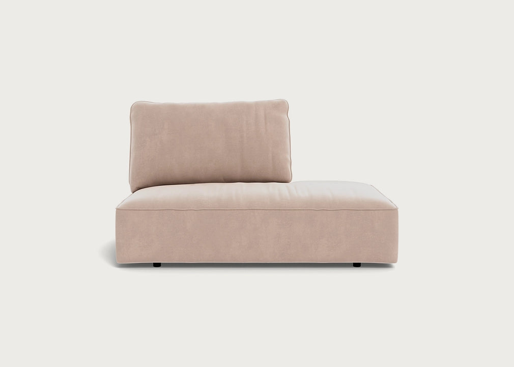 Morven Right Hand Facing Open End Unit Smart Velvet Pebble