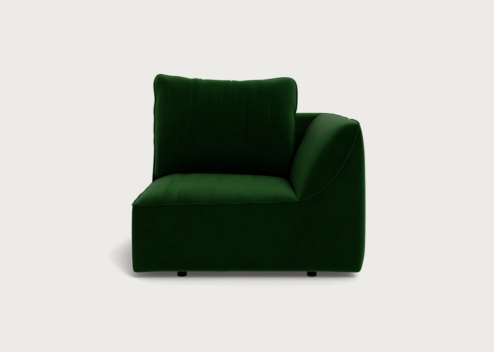 Morven Right Hand Facing Single Unit Smart Velvet Forest