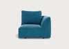 Morven Right Hand Facing Single Unit Smart Velvet Ocean Blue
