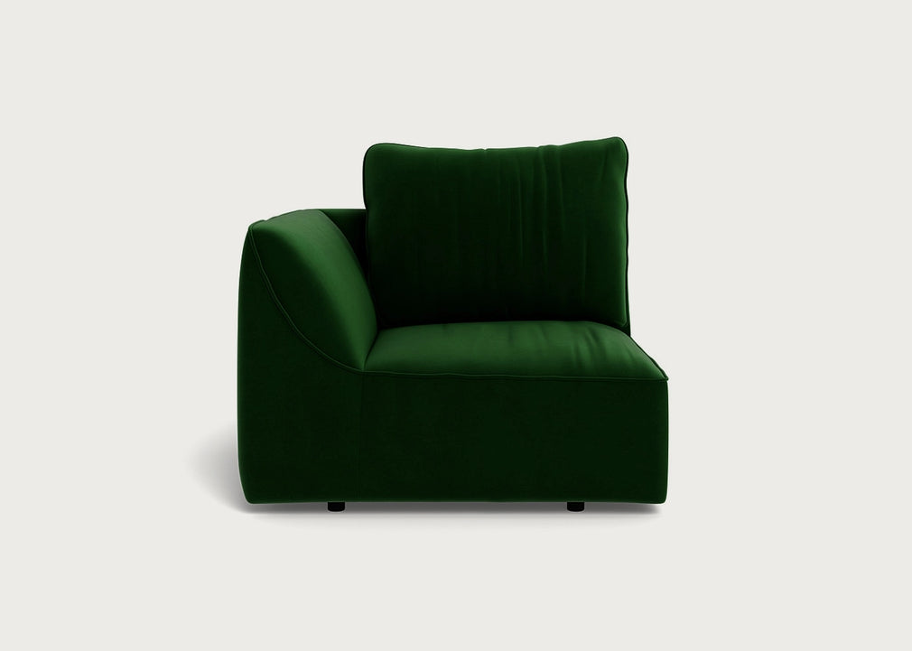 Morven Left Hand Facing Single Unit Smart Velvet Forest