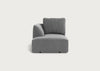 Morven Left Hand Facing Chaise Unit Smart Velvet Mercury