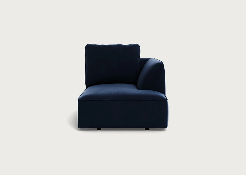 Morven Right Hand Facing Chaise Unit Smart Velvet Dusk