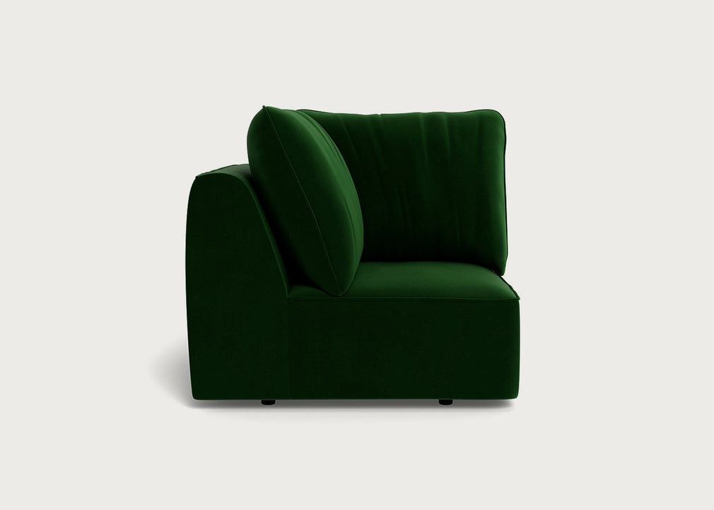 Morven Corner Unit Smart Velvet Forest