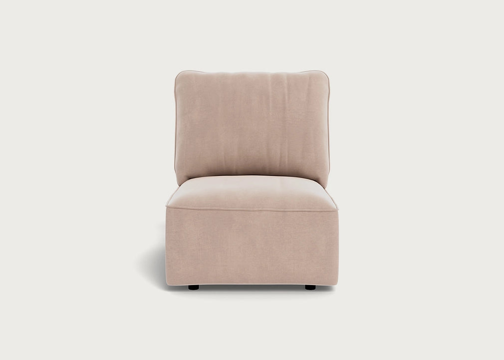 Morven Single Unit Smart Velvet Pebble