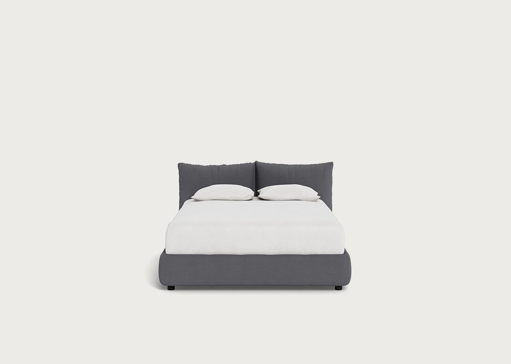 Pillow Storage Bed Double / No Storage / Tundra Texture Pewter