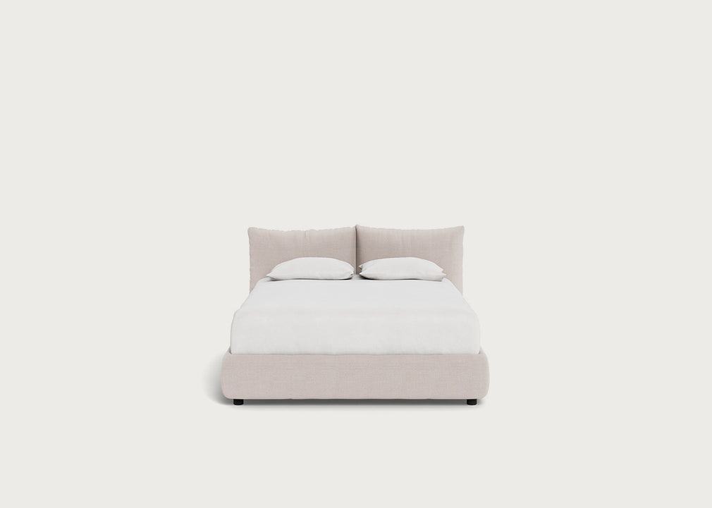 Pillow Storage Bed Double / No Storage / Tundra Texture Stone