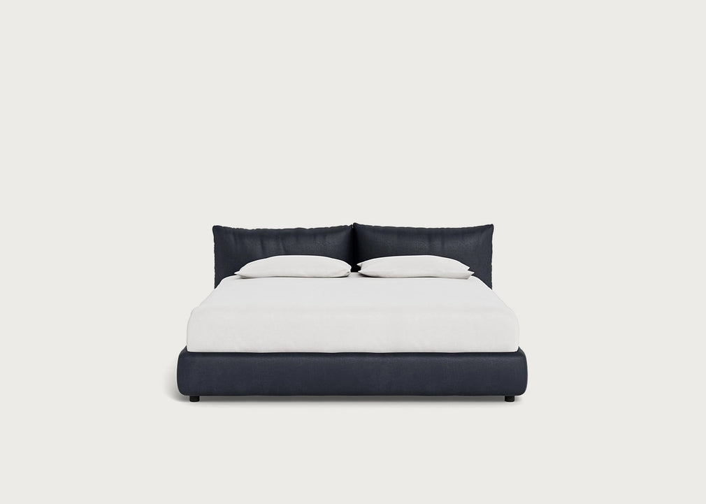 Pillow Storage Bed Super King / No Storage / Luxury Leather Anthracite